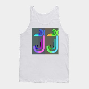 Letter J, the pattern Tank Top